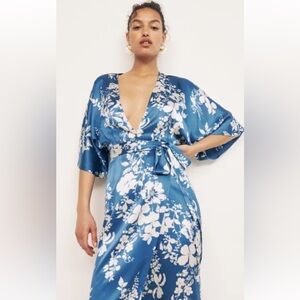 Reformation Blue Floral Maxi Dress